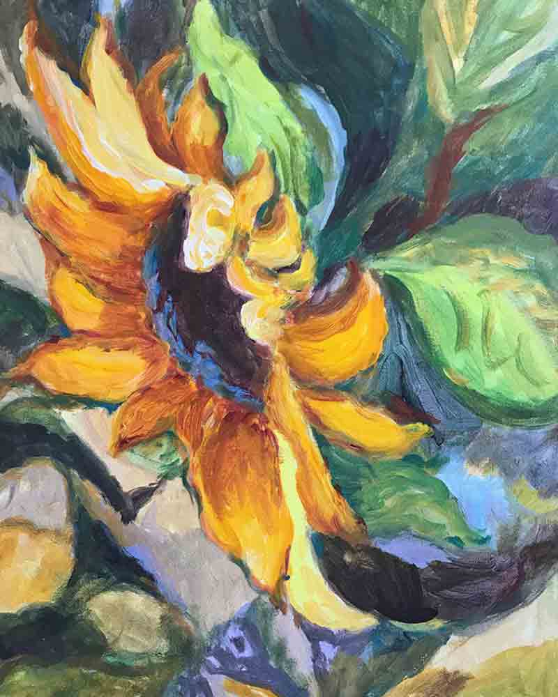 Sunflower by Joanne Morris Accent & Decor Tile JM134AT