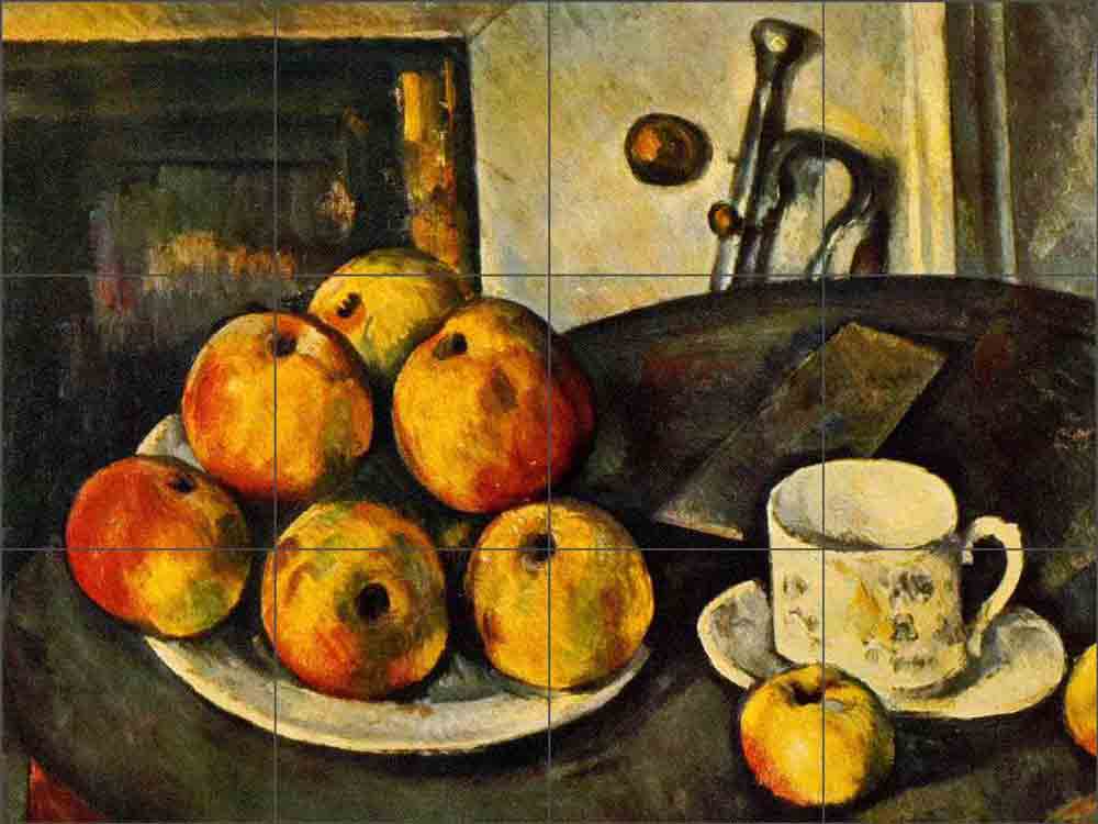 Still Life with Apples by Paul Cezanne Ceramic Tile Mural - PC006