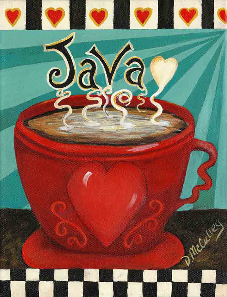 Java by Debbie McCulley Accent & Decor Tile POV-DM022AT