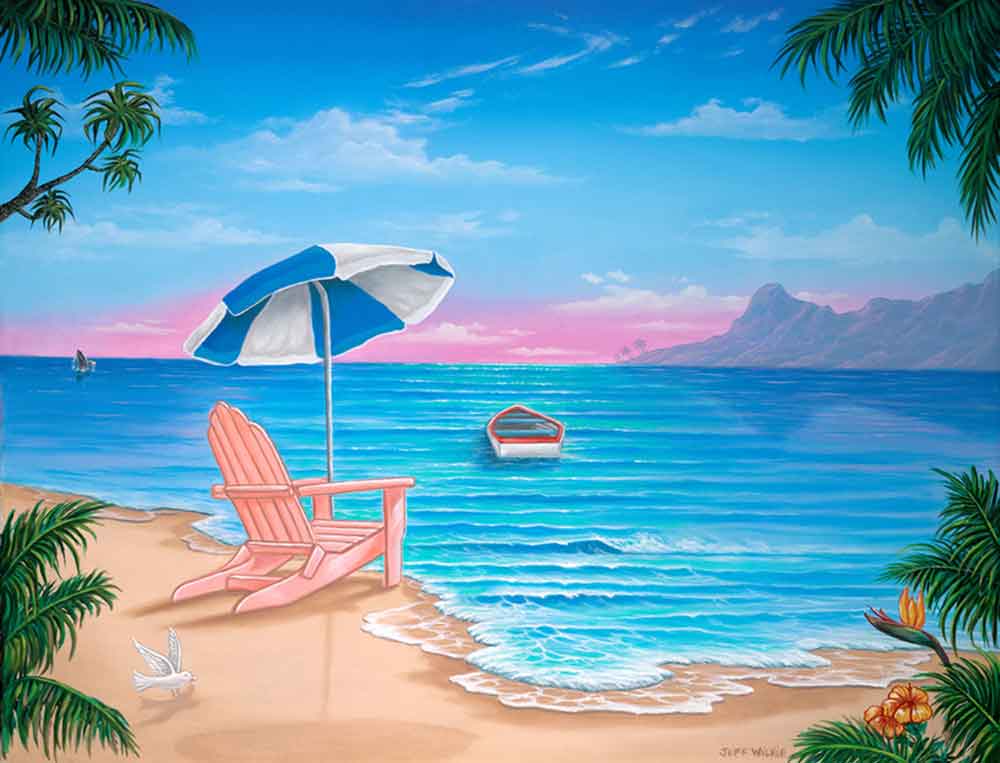 Exotic Beach by Jeff Wilkie Accent & Decor Tile POV-JWA012AT