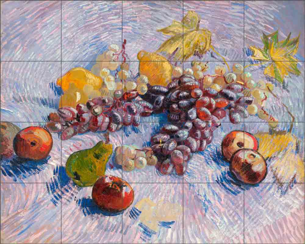 Grapes, Lemons, Pears and Apples by Vincent van Gogh VVG011