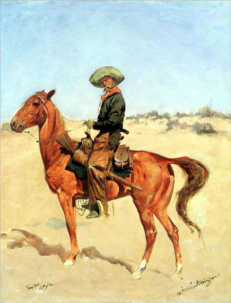 The Puncher by Frederic Remington Ceramic Accent & Decor Tile FR2002AT