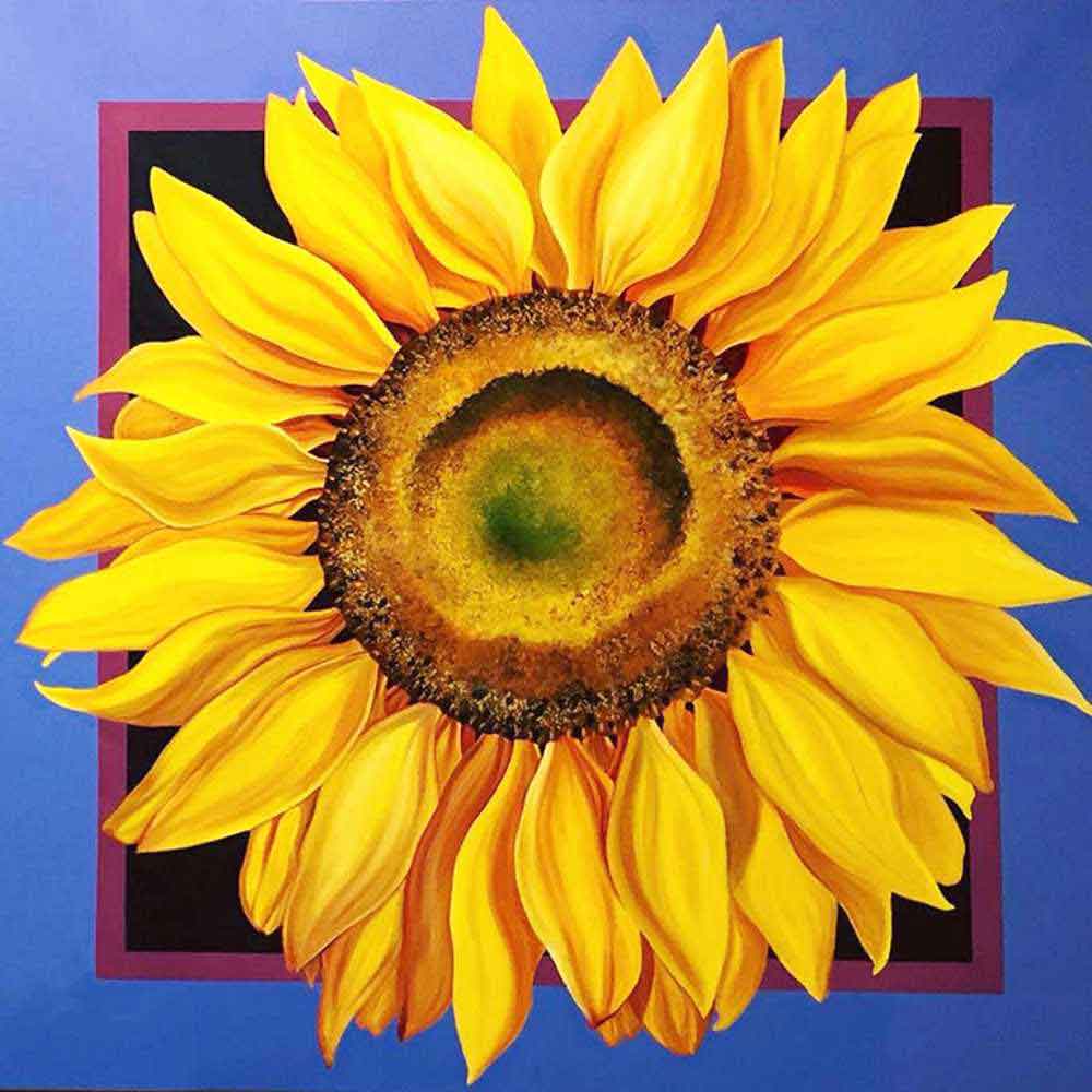 Sunflower by Nancy Jacey Ceramic Accent & Decor Tile NJ116AT