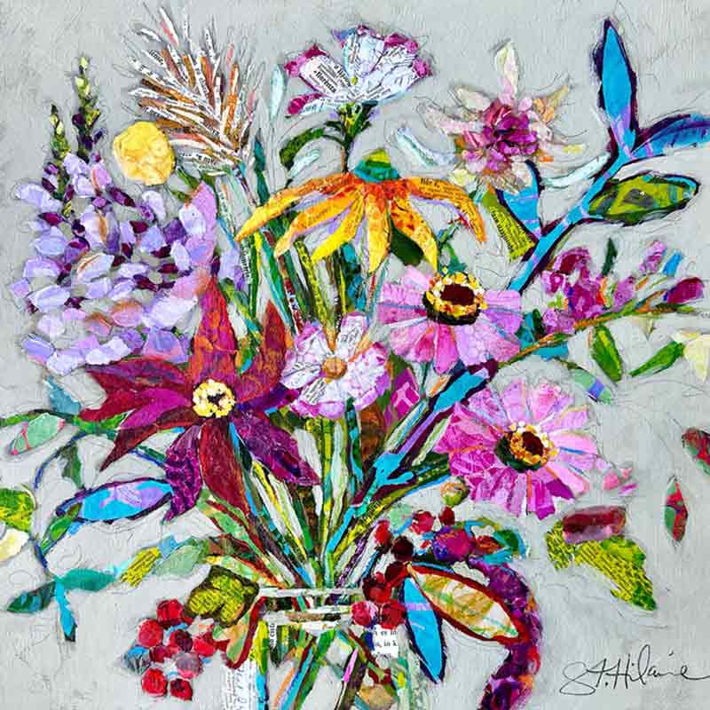 Fab Floral by Elizabeth St Hilaire Ceramic Accent & Decor Tile OB-EN1725AT