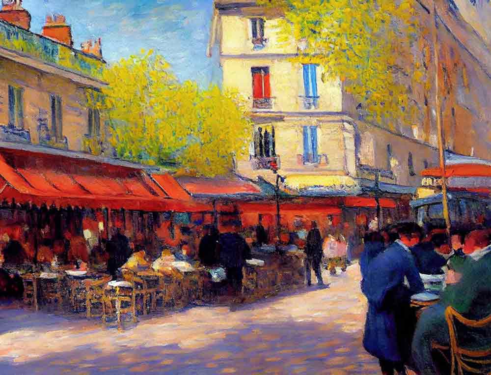 Paris Street Cafe II by Andrea Haase Ceramic Accent & Decor Tile OB-HAA1711AT