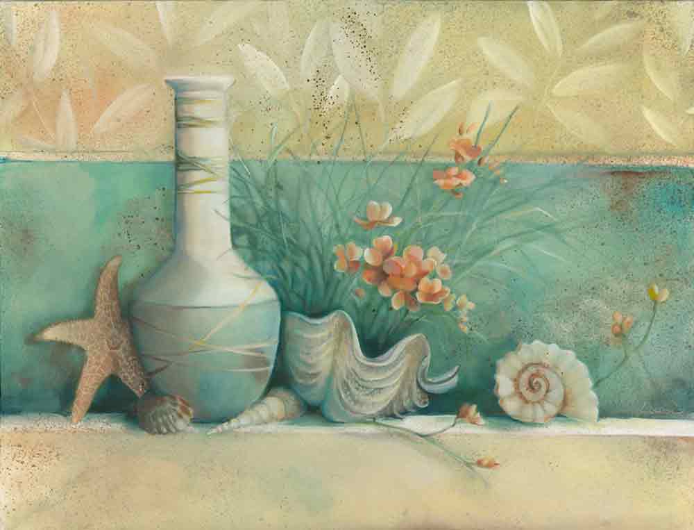 Tuscan Shells I by Louise Montillio Ceramic Accent & Decor Tile OB-LM54aAT