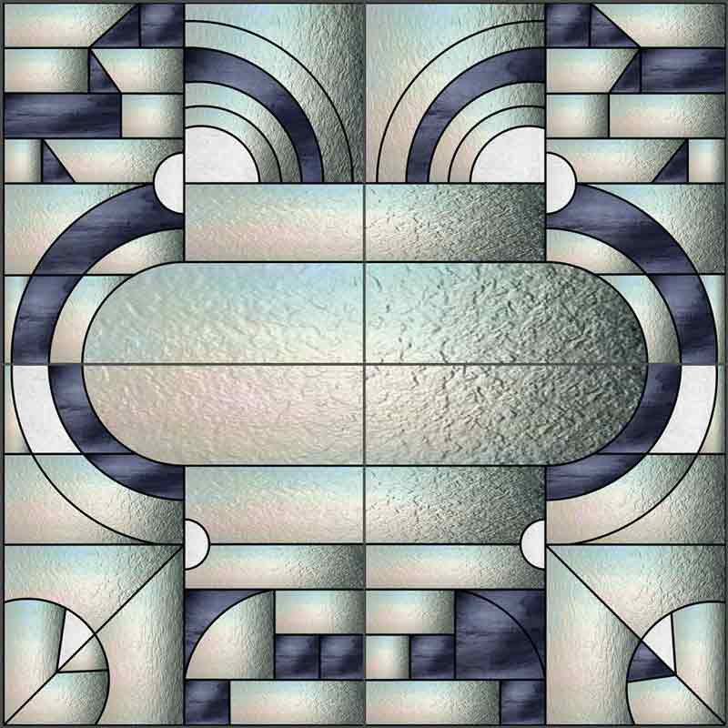 Art Deco - Delight by Paned Expressions Studios Ceramic Tile Mural OB-PES23