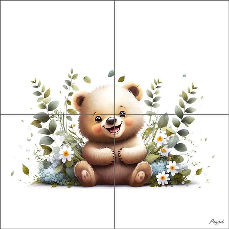 Super Cute 1 by Roozbeh Bahramali Ceramic Tile Mural OB-ROZ160