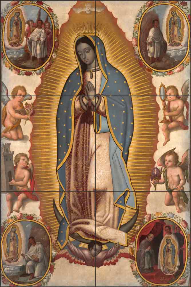 Virgin of Guadalupe Ceramic Tile Mural AOT001