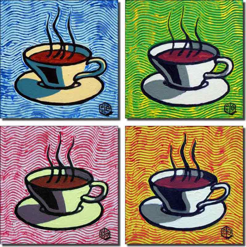 Coffee Accents by Beaman Cole Ceramic Accent & Decor Tiles - BCAATSet1
