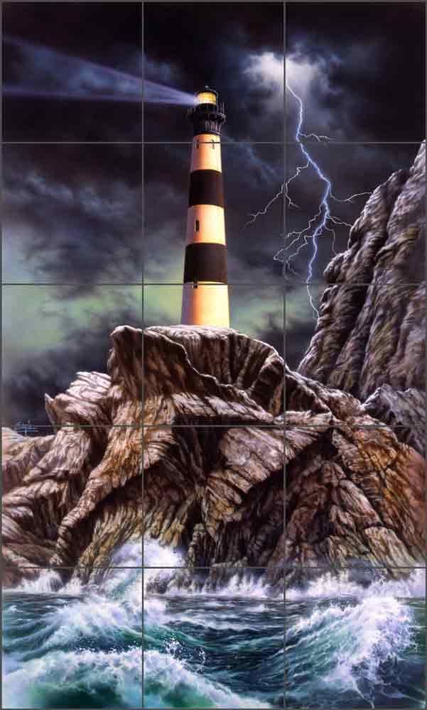 Stormy View by Bruce Eagle Ceramic Tile Mural BEA015