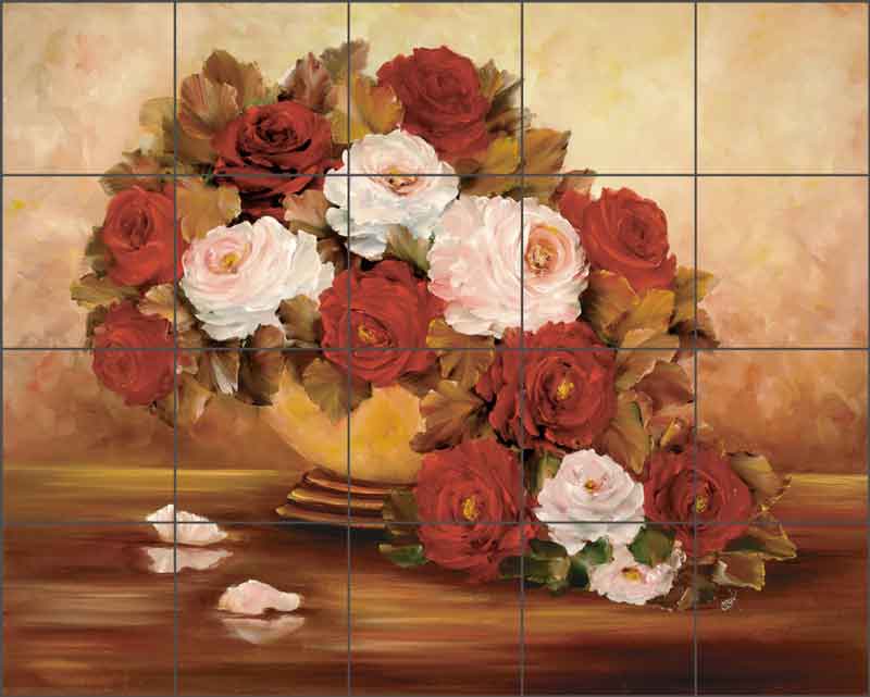 Autumn Fire II by Carolyn Cook Ceramic Tile Mural CC023