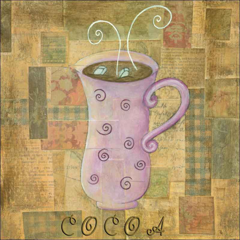 Hot Drinks: Cocoa by Bridget McKenna Ceramic Accent & Decor Tile - CCI-BRI079AT