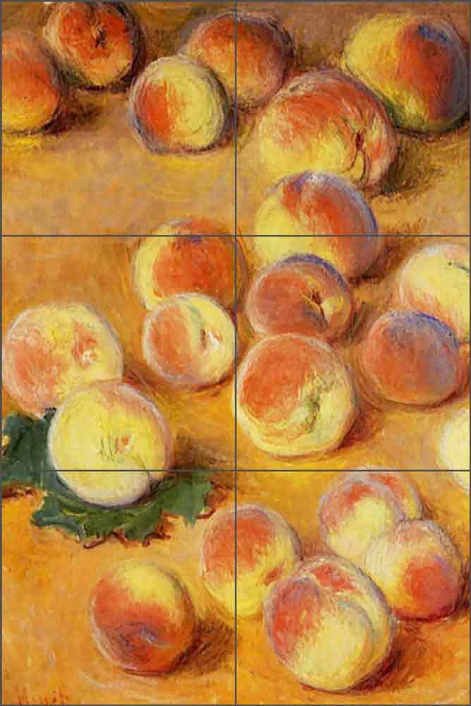 Peaches by Claude Oscar Monet Ceramic Tile Mural COM010