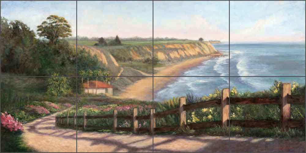View from Bacara by Carolyn Paterson Ceramic Tile Mural - CPA015