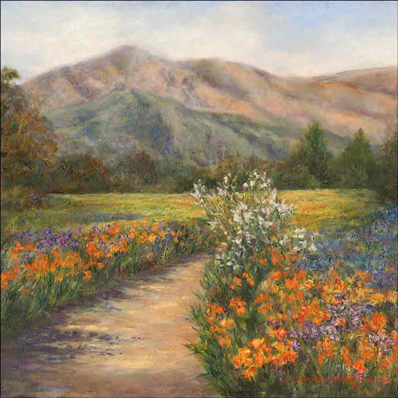 Path to Spring by Carolyn Paterson Ceramic Accent & Decor Tile CPA016AT