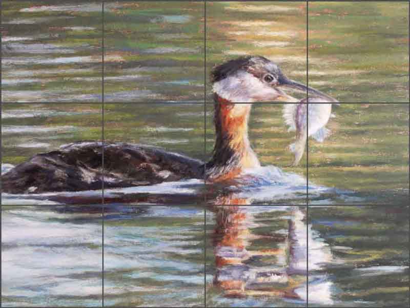 Catch of the Day by Debbie Hughbanks Ceramic Tile Mural - DHA044