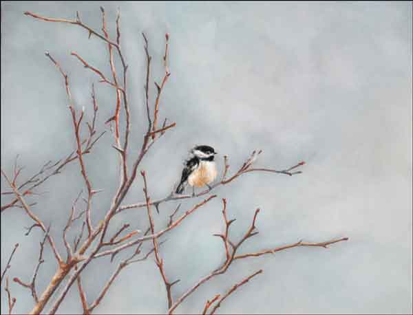 Hughbanks Winter Bird Landscape Ceramic Accent & Decor Tile - DHA051AT
