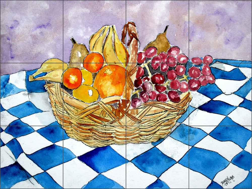 Fruit Still Life II by Derek McCrea Ceramic Tile Mural - DMA050
