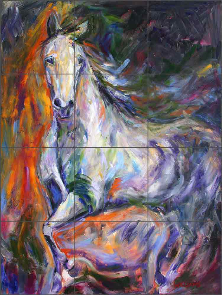 Baroque Mare by Diane Williams Ceramic Tile Mural DWA011