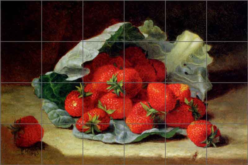 Stannard Strawberry Fruit Ceramic Tile Mural EHS004