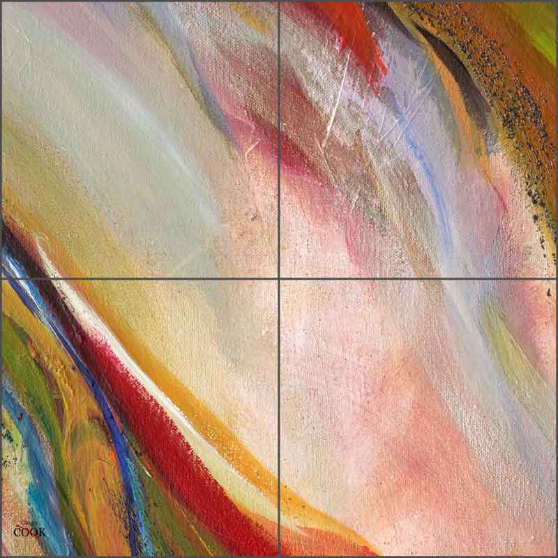 Abstract 2 by Ginger Cook Ceramic Tile Mural - GCS068