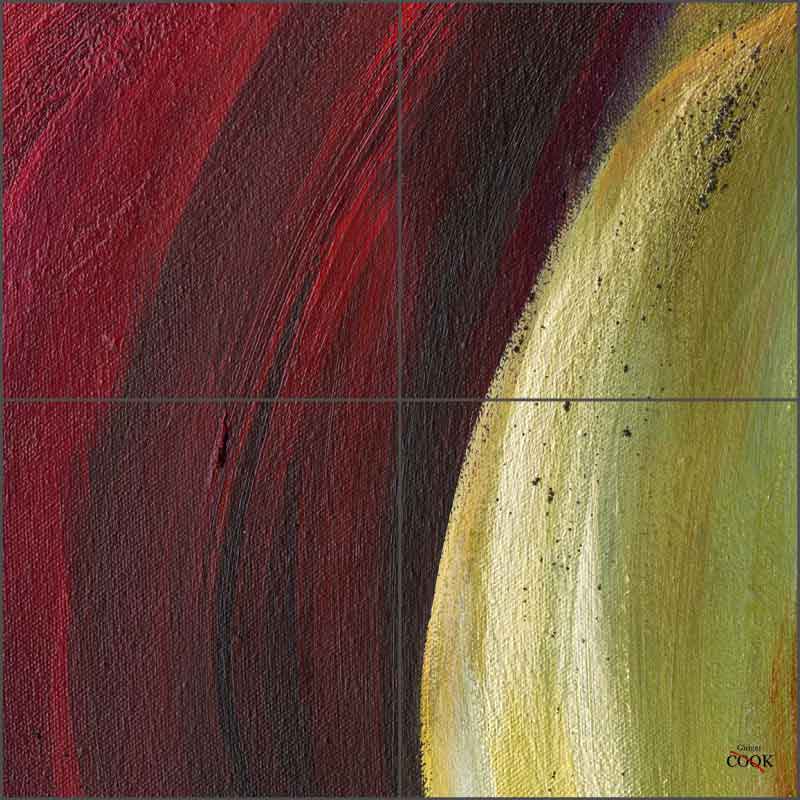 Abstract 3 by Ginger Cook Ceramic Tile Mural - GCS069