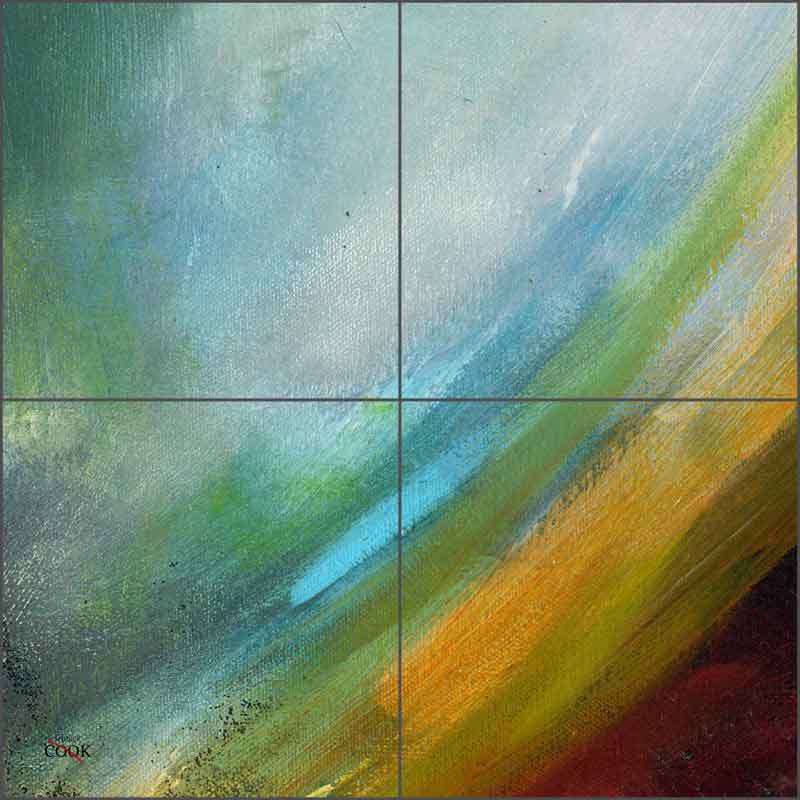 Abstract 6 by Ginger Cook Ceramic Tile Mural - GCS072