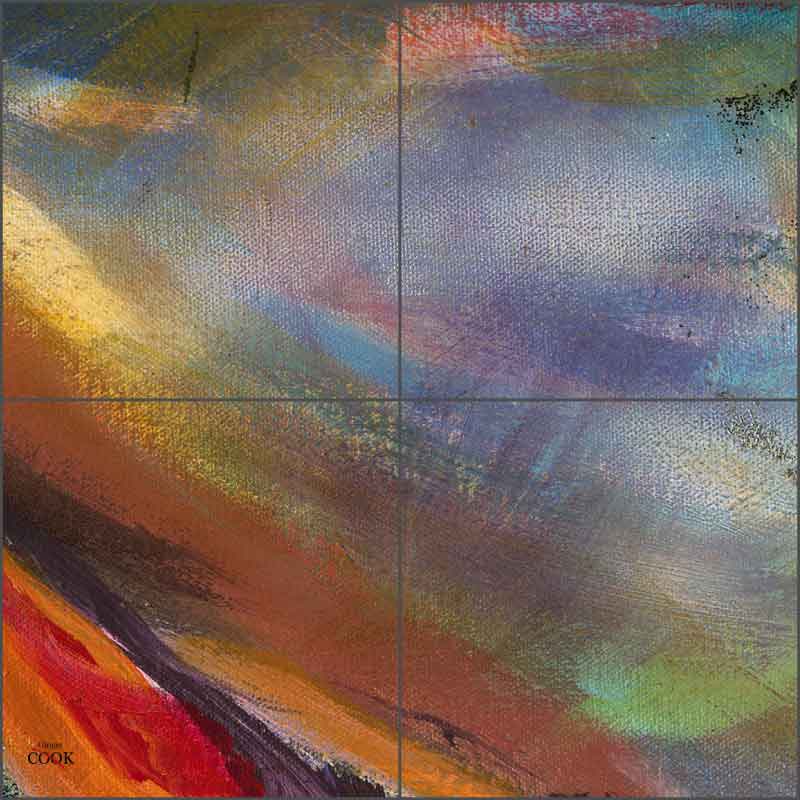 Abstract 8 by Ginger Cook Ceramic Tile Mural - GCS074