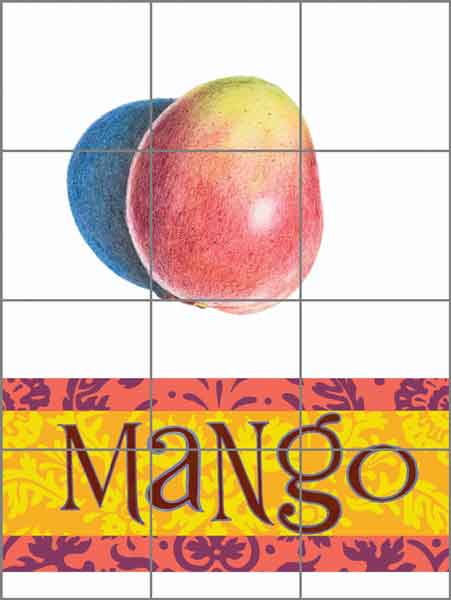 Mango by Joan Chamberlain Ceramic Tile Mural - JC5-004