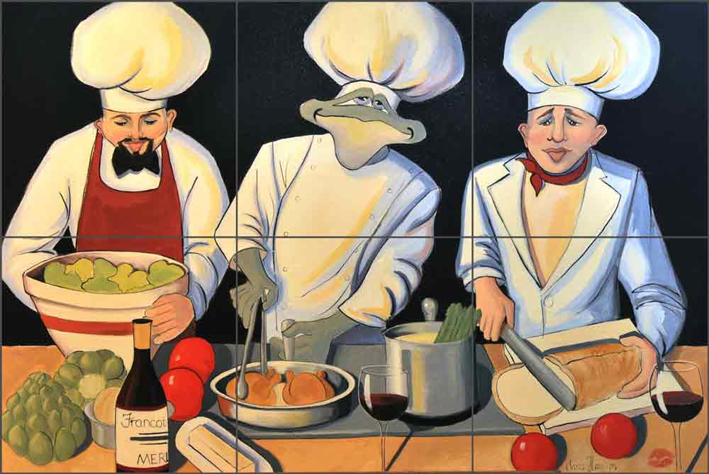 Culinary Magic by Jann Harrison Ceramic Tile Mural JHA002