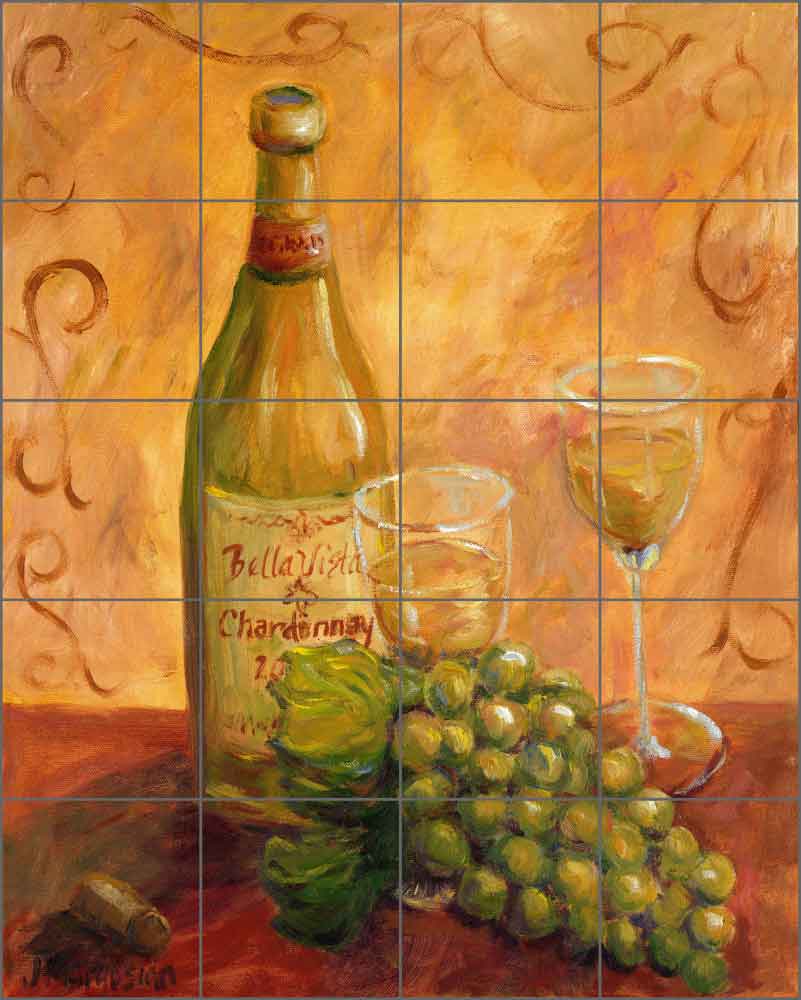 Chardonnay by Joanne Morris Margosian Ceramic Tile Mural - JM037