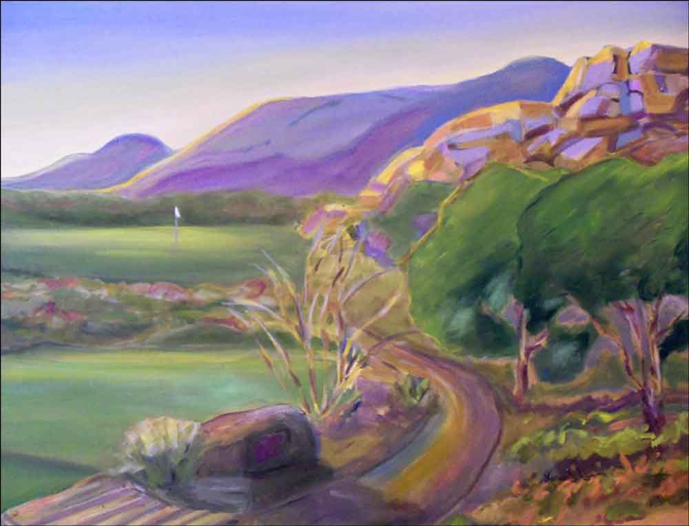 Golf - The Boulders, AZ by Karen J. Lee Ceramic Accent & Decor Tile - KLA022AT