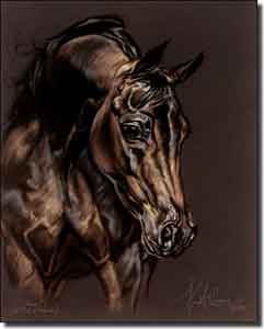 McElroy Horse Equine Ceramic Accent Tile 8" x 10" - KMA040AT