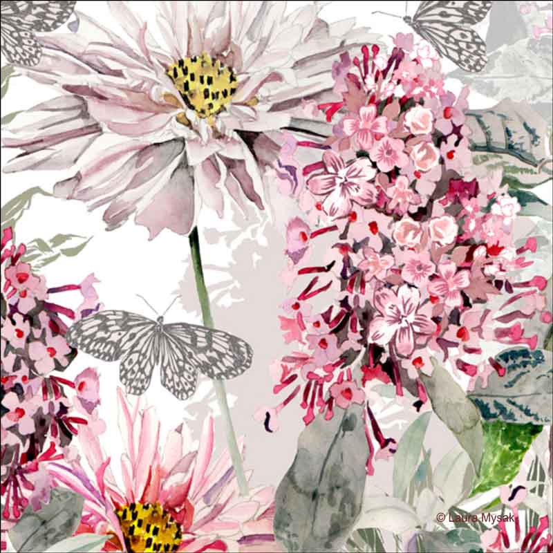 Summer Meadow by Laura Mysak Ceramic Accent & Decor Tile - LM2-004AT