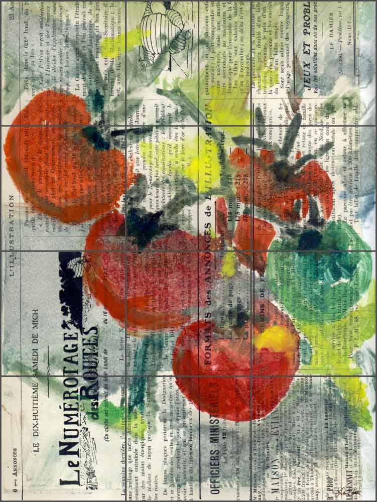 Roberto Tomato Fruit Ceramic Tile Mural - LRA011
