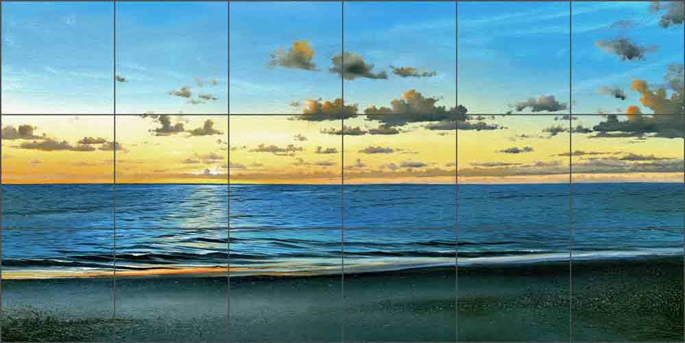 Evening Light by Mike Brown Ceramic Tile Mural MBA032