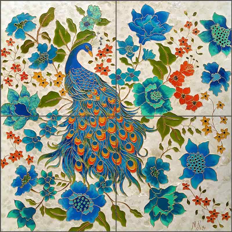 Le Sultan by Micheline Hadjis Ceramic Tile Mural MHA038