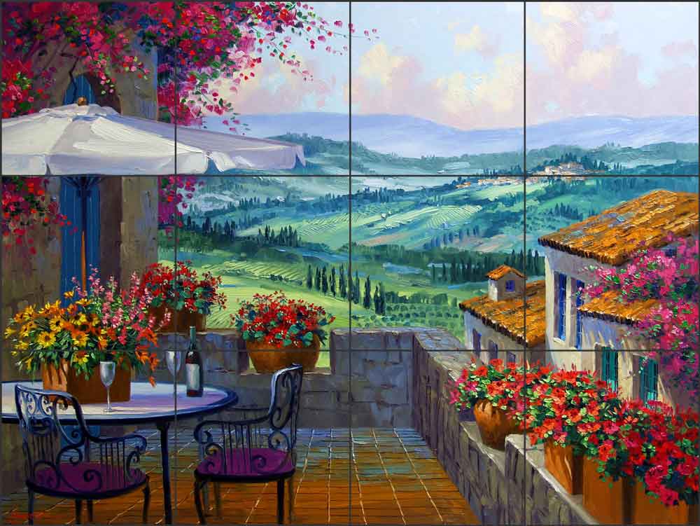 Tuscany Forever by Mikki Senkarik Ceramic Tile Mural - MSA065