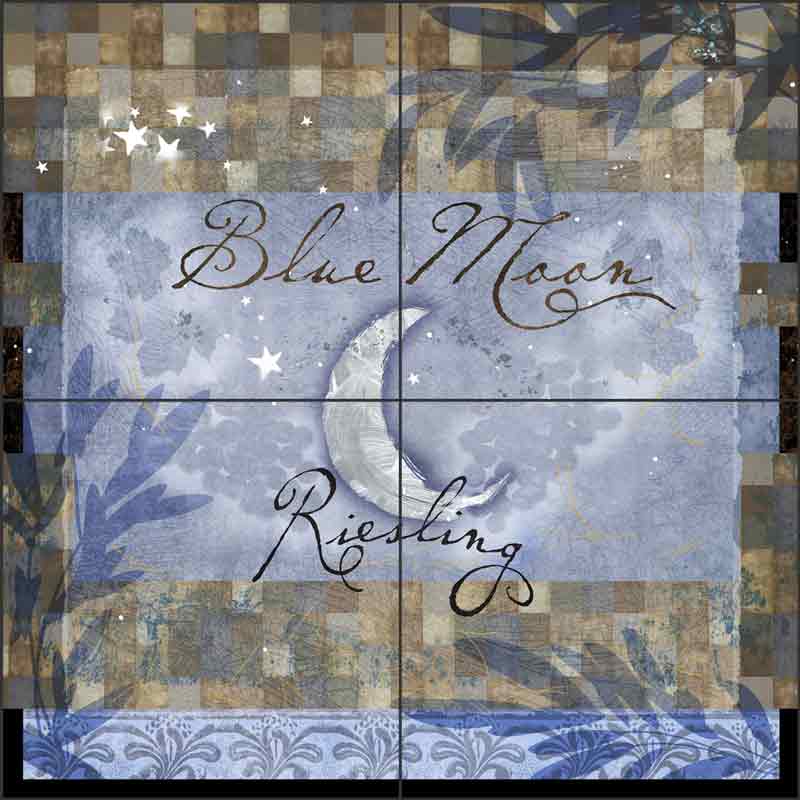 Blue Moon by Evelia Ceramic Tile Mural OB-ES70
