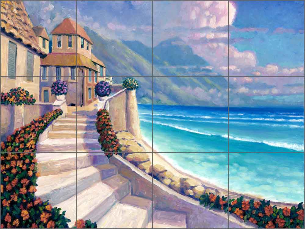 Ocean View by Rick Novak Ceramic Tile Mural - OB-KN24