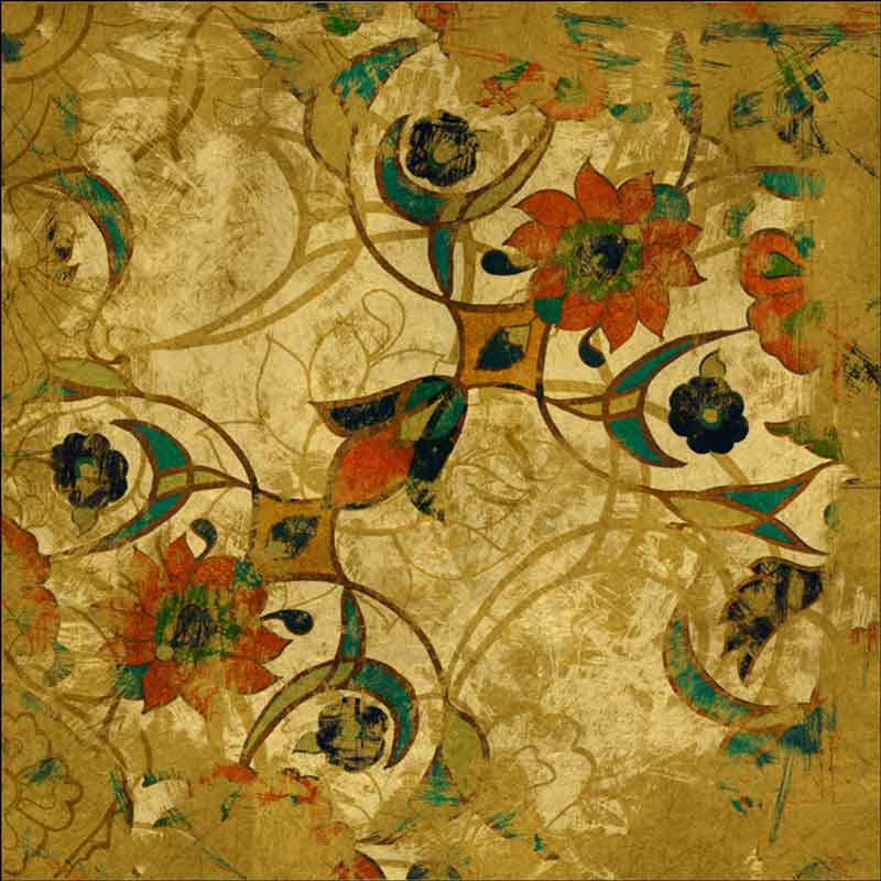 Persian Gold II by Louise Montillio Ceramic Accent & Decor Tile - OB-LM108bAT