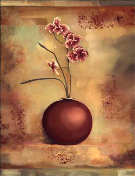 Orchid I by Louise Montillio Ceramic Accent & Decor Tile - OB-LM18AT