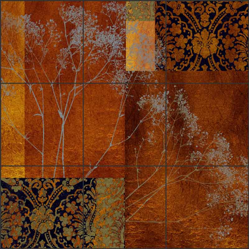 Baby's Breath I by Louise Montillio Ceramic Tile Mural - OB-LM83a