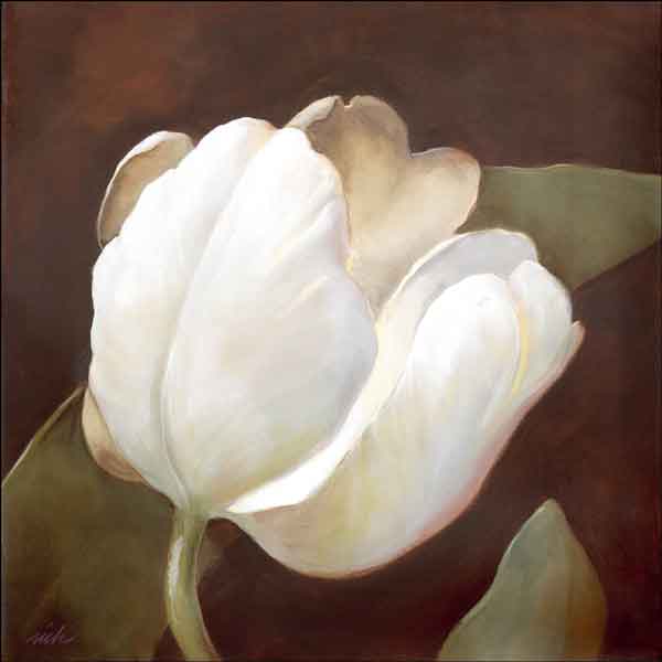 White Tulip by Wilder Rich Ceramic Accent & Decor Tile - OB-WR1333AT