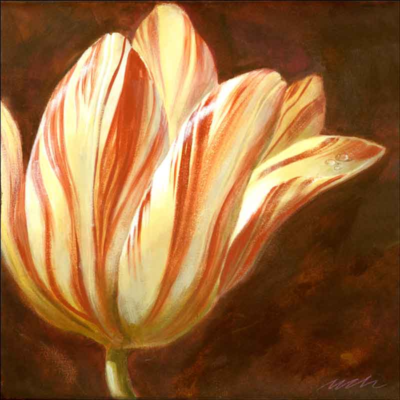 Spring Tulip I by Wilder Rich Ceramic Accent & Decor Tile - OB-WR1337AT