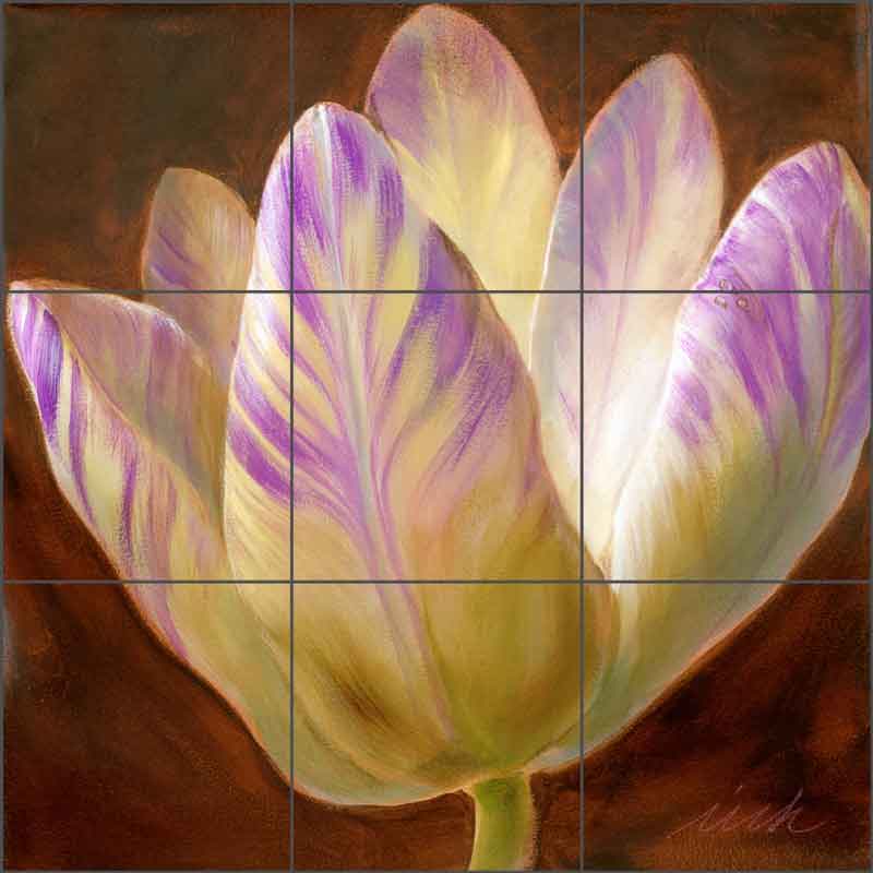 Spring Tulip II by Wilder Rich Ceramic Tile Mural - OB-WR1349