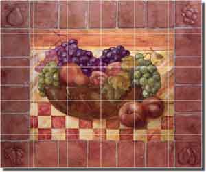 Rich Fruit Kitchen Ceramic Tile Mural 25.5" x 21.25" - OB-WR719