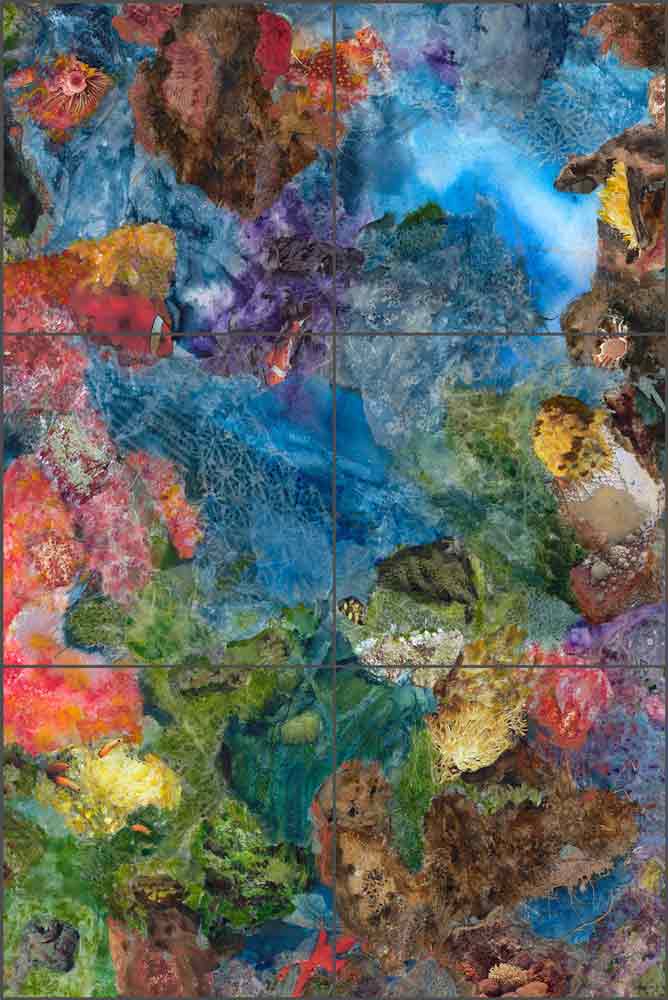 Immersed in Beauty by Phyllis Neufeld Ceramic Tile Mural PNA032