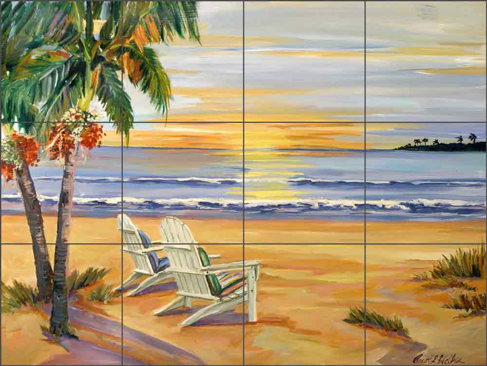 End of the Day by Carol Walker Ceramic Tile Mural POV-CWA009